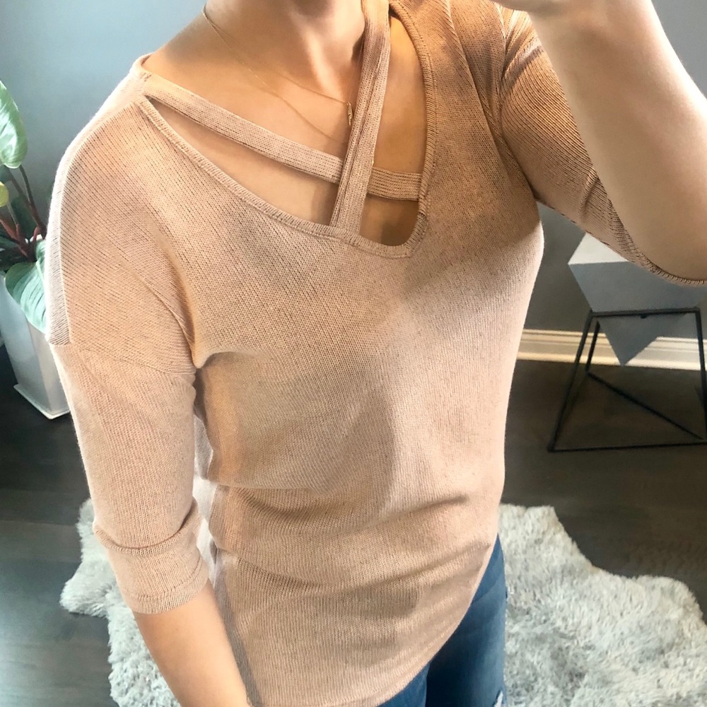 🏷Sale Senna Cross Knit Mauve - Picture 2 of 5